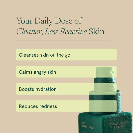 Barefaced Clean Slate label close-up showing ingredients and usage benefits