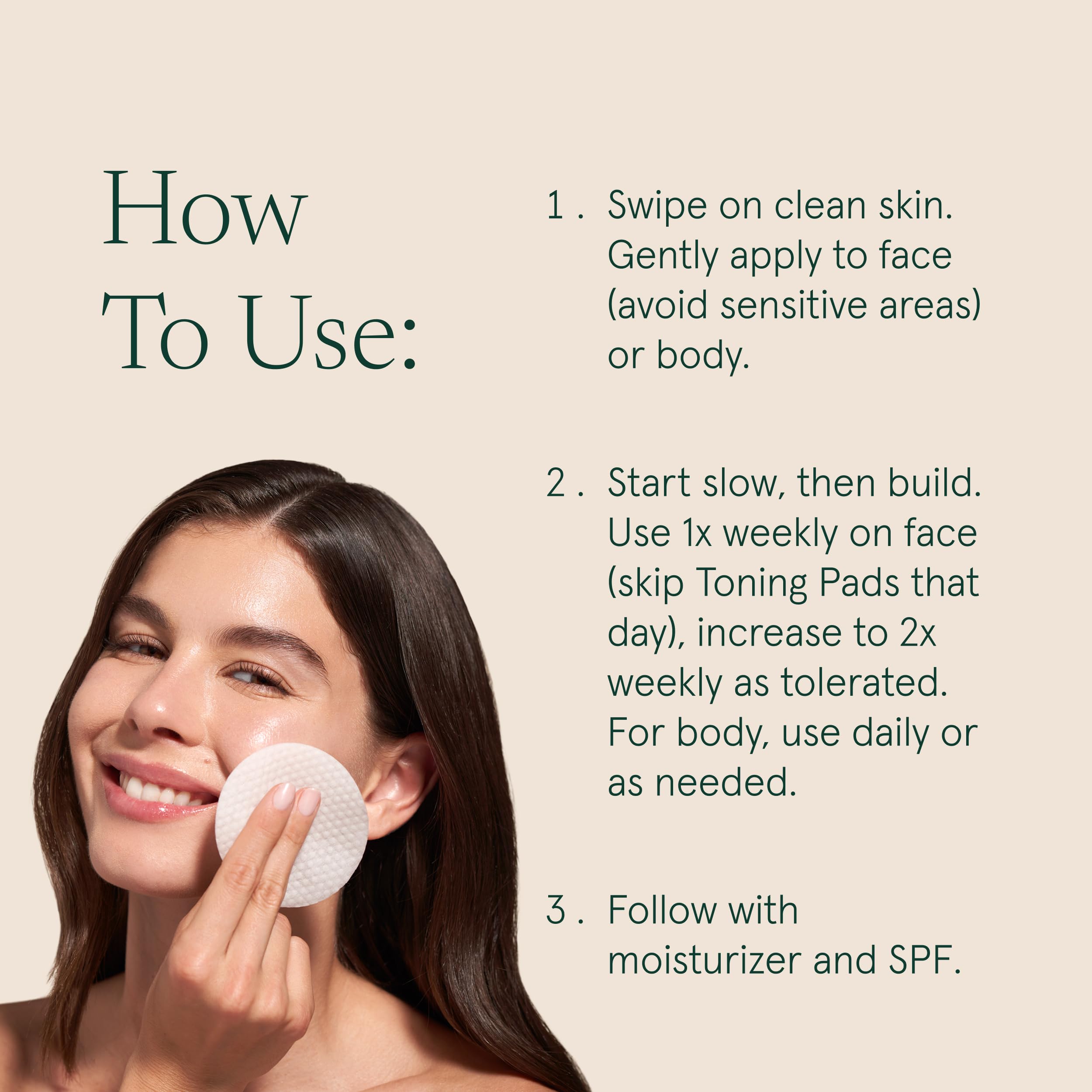 Barefaced pads on a bathroom vanity indicating easy at-home treatment