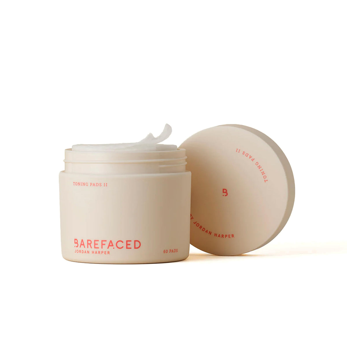 Barefaced front packaging showing 60 pads and clear labeling benefit