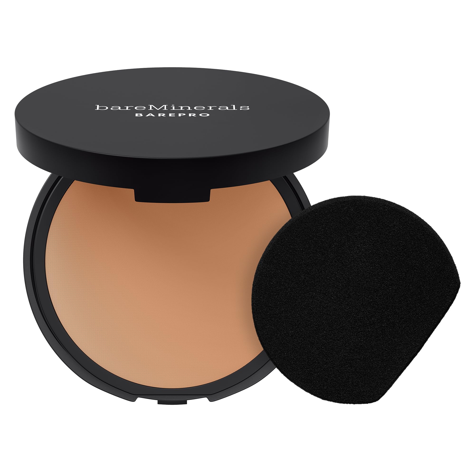 bareMinerals compact front view showing sleek packaging and easy portability