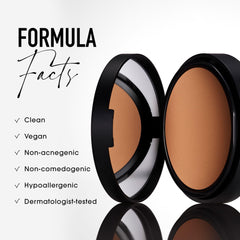 bareMinerals compact staged on bathroom counter showing everyday use benefit