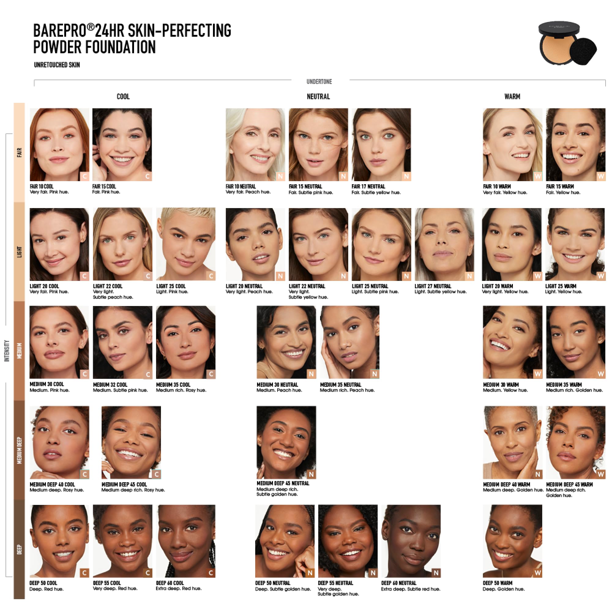 bareMinerals compact in hand to show size and portability