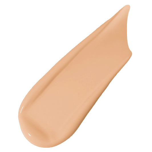bareMinerals barePro pump and label highlighting shade name and SPF