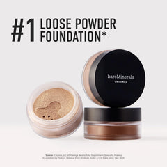 bareMinerals before and after skin coverage showing natural look
