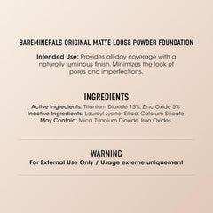 bareMinerals jar with brush in a vanity lifestyle setting showing everyday usability benefit