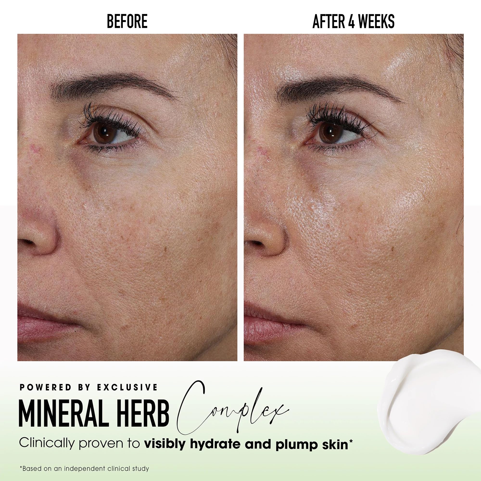 bareMinerals open jar close-up showing creamy texture and fast absorption