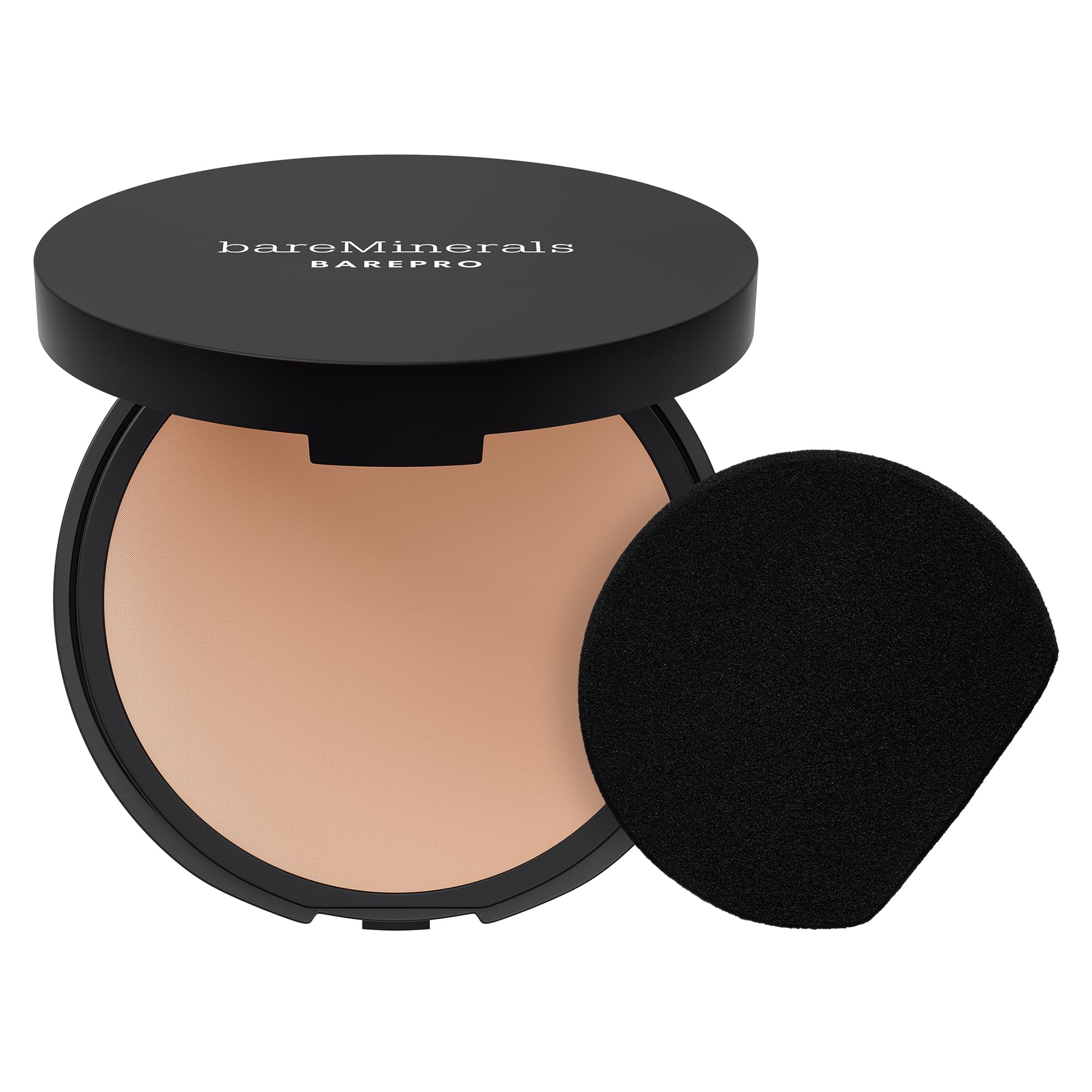 bareMinerals compact front view showing sleek packaging and portability