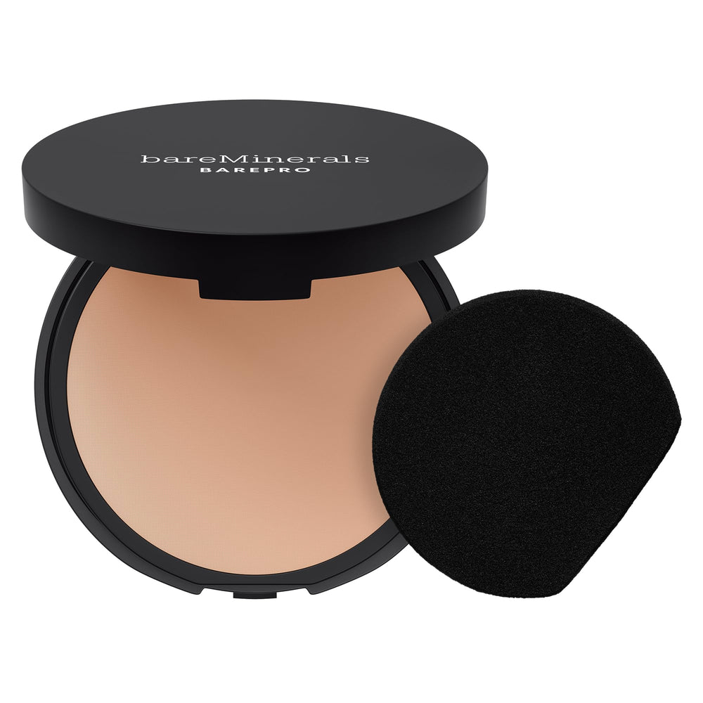 bareMinerals compact front view showing sleek packaging and portability