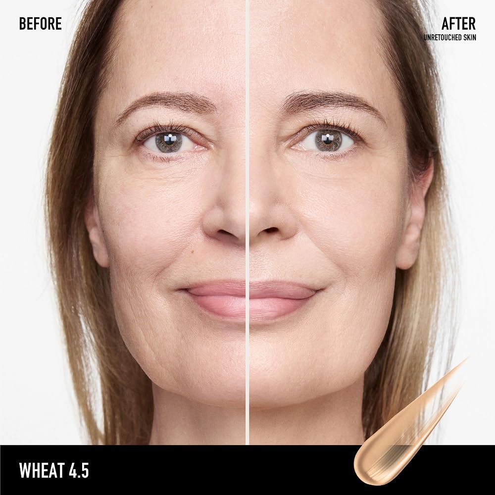 bareMinerals swatch on arm demonstrating Wheat 4.5 shade match