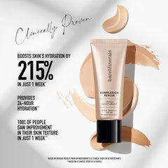 bareMinerals swatch of Spice 08 on forearm showing blendable coverage