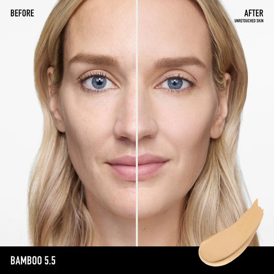 bareMinerals texture close-up highlighting smooth matte, hydrating feel