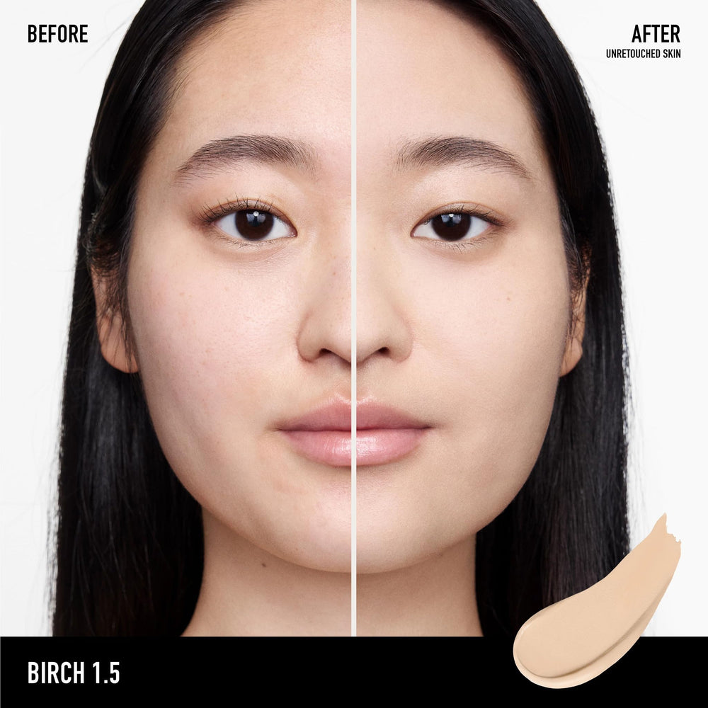bareMinerals close-up texture highlighting lightweight matte finish