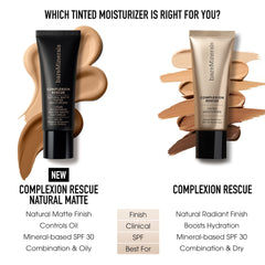bareMinerals lifestyle shot outdoors illustrating natural-looking coverage and long-wear confidence