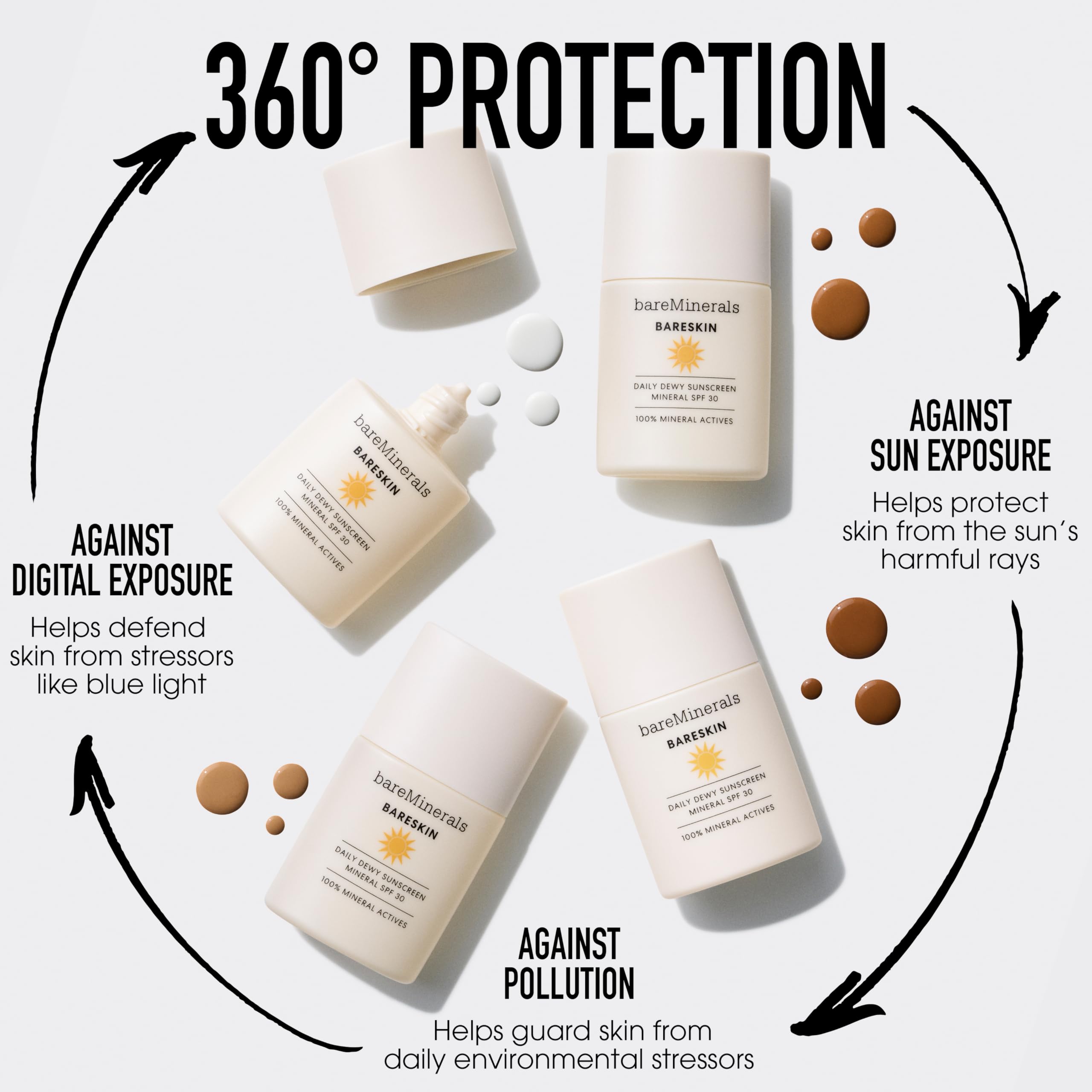 bareMinerals in bathroom routine conveying daily hydration benefit