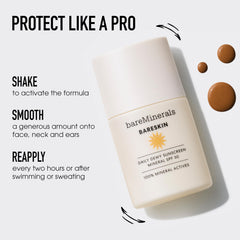 bareMinerals size comparison demonstrating travel-friendly convenience