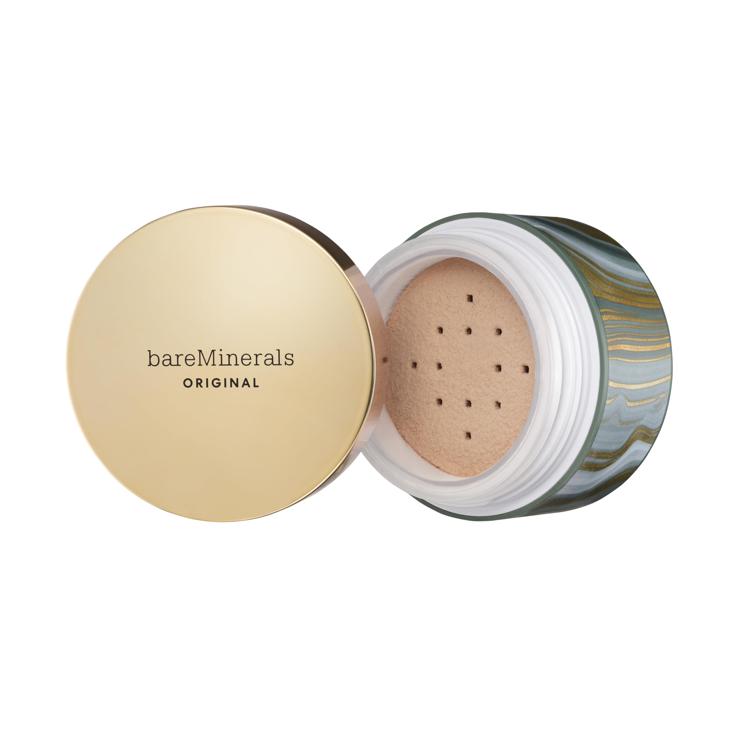 bareMinerals deluxe jar front showing packaging and value size benefit