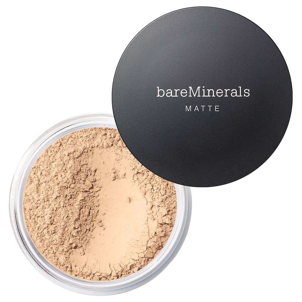 bareMinerals front jar packaging showing shade 03 Fairly Light and clean vegan benefit