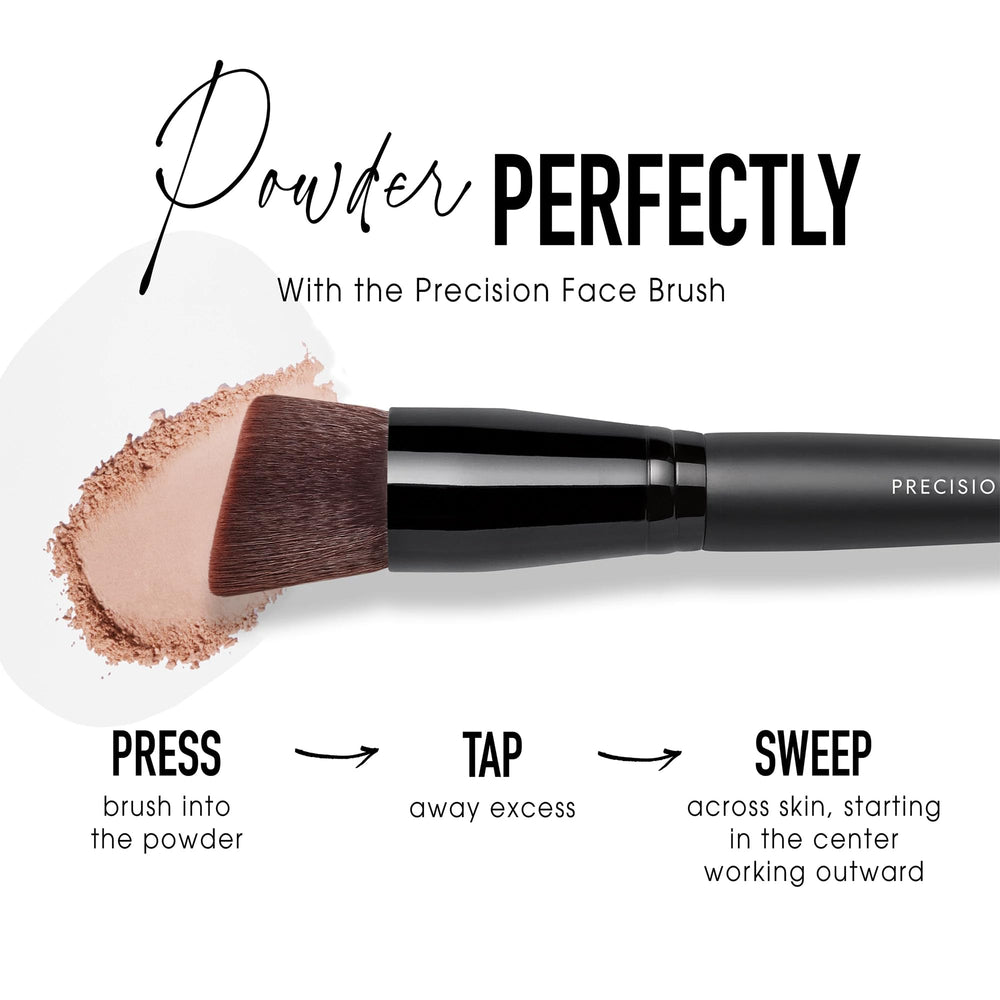 bareMinerals ingredient label close-up showing talc-free clean-beauty benefit