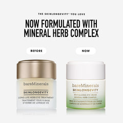 bareMinerals product label close-up highlighting clean, vegan claims