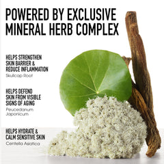 bareMinerals ingredient label close-up highlighting niacinamide zinc ceramides