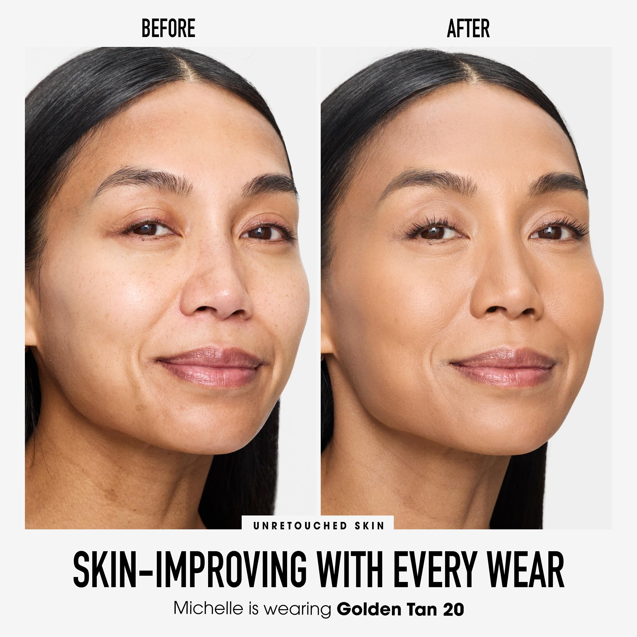 bareMinerals powder texture close-up demonstrating lightweight blendability