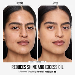 bareMinerals sifter close-up demonstrating controlled no-spill powder dispensing benefit