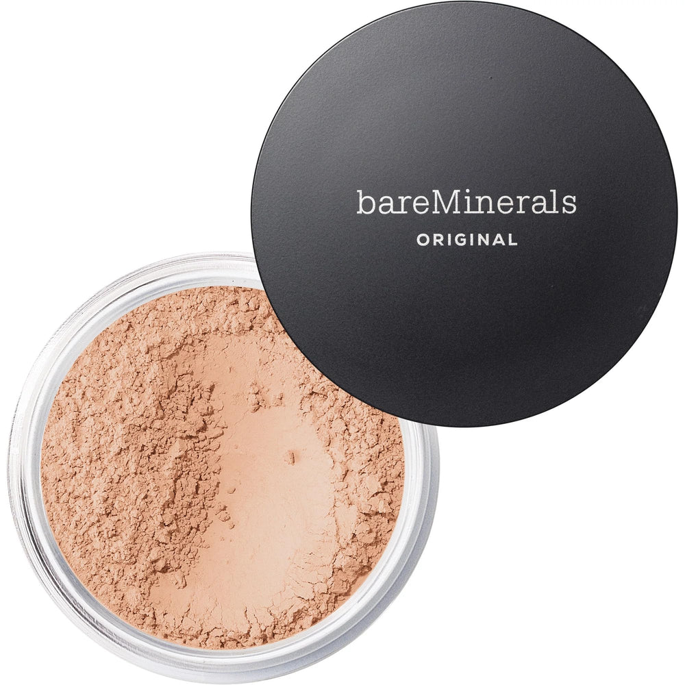 bareMinerals product front packaging showing medium 10 shade and vegan claim for easy choice