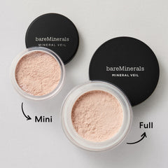 bareMinerals powder inside travel bag showing portability and daily use benefit