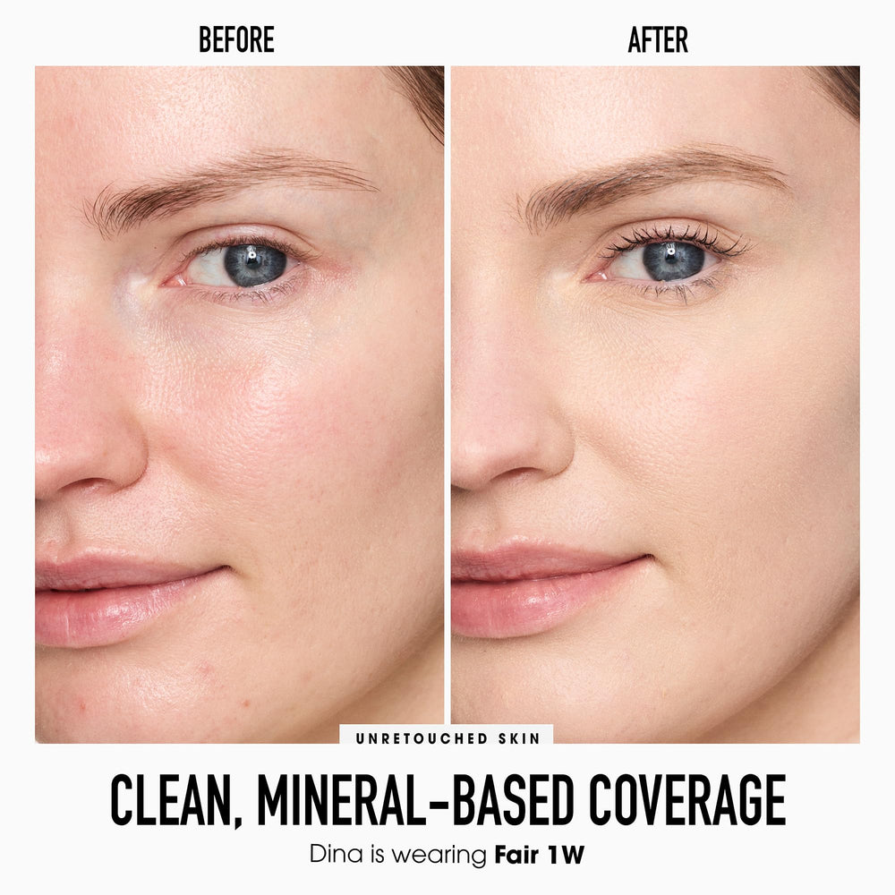 bareMinerals concealer applicator close-up demonstrating precise placement for targeted coverage