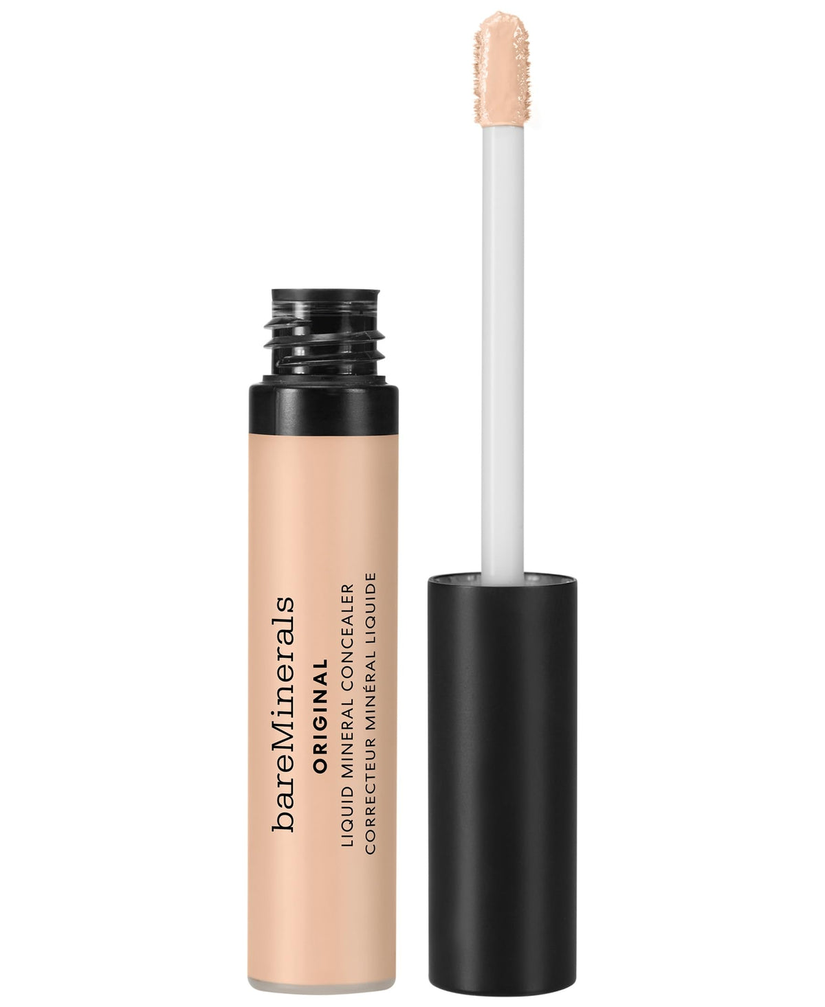 bareMinerals front packaging showing shade and benefits for quick selection