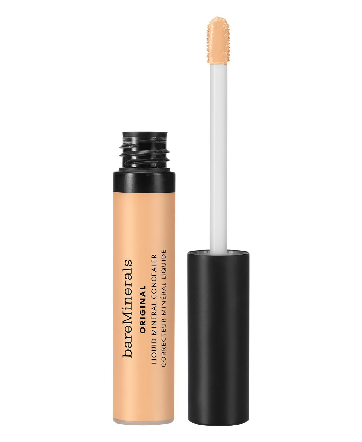 bareMinerals front tube showing product shade and labeling for quick selection