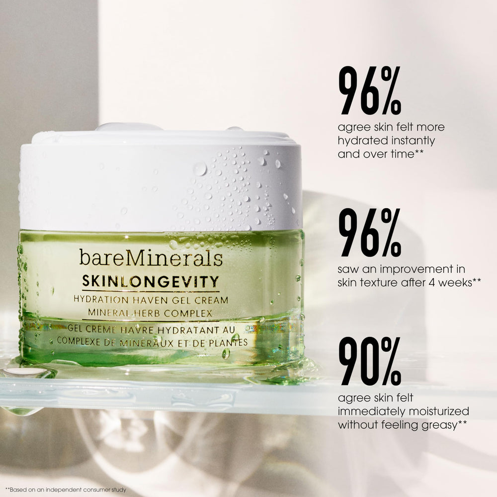 bareMinerals cream under foundation showing smooth layering benefit