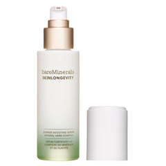 bareMinerals SKINLONGEVITY front bottle showing label and lightweight benefit