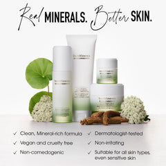 bareMinerals on bathroom counter in lifestyle scene suggesting daily use