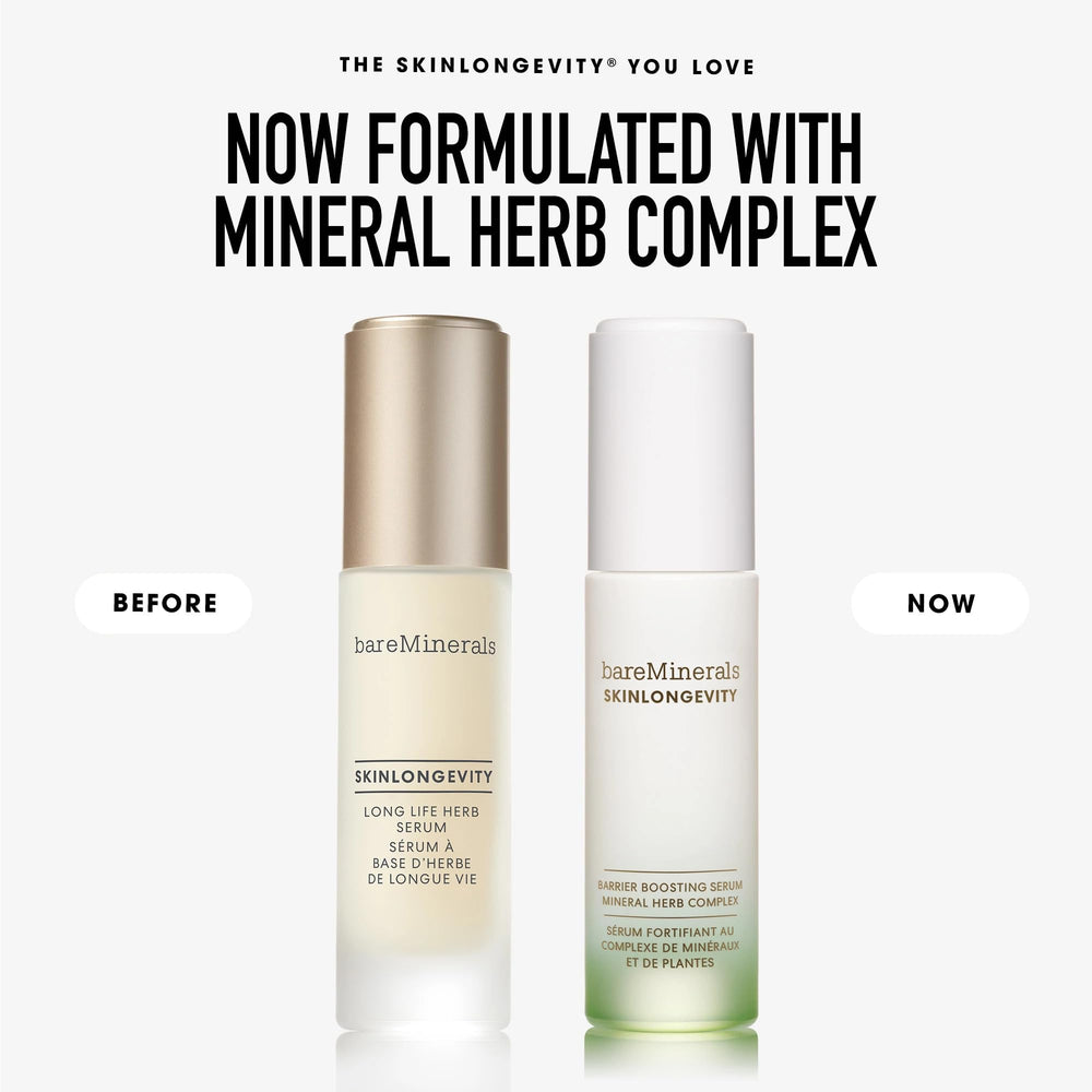 bareMinerals bottle in travel bag showing portability and convenience