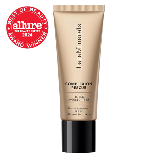 bareMinerals close-up texture highlighting dewy, hydrating finish