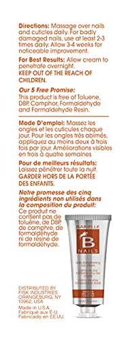Barielle cream massaged into cuticle demonstrating conditioning effect