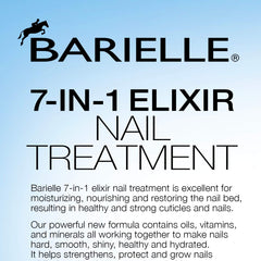 BARIELLE clear elixir on nail providing smooth glossy finish