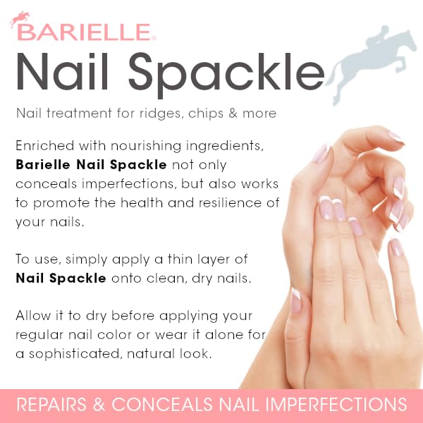 BARIELLE applied on natural nails showing concealed ridges and polished look