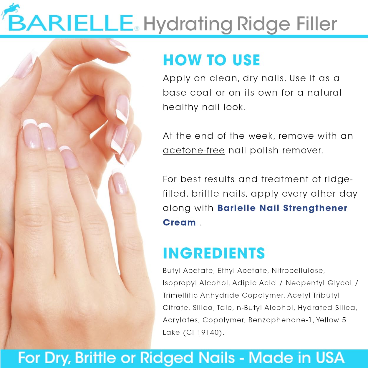 BARIELLE size comparison next to a coin, clarifies 0.5 ounce travel-friendly benefit