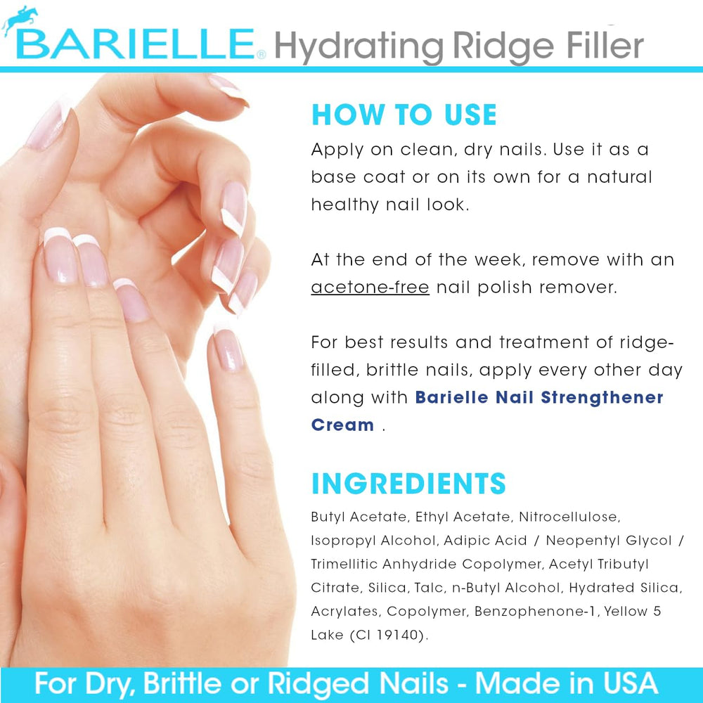 BARIELLE size comparison next to a coin, clarifies 0.5 ounce travel-friendly benefit