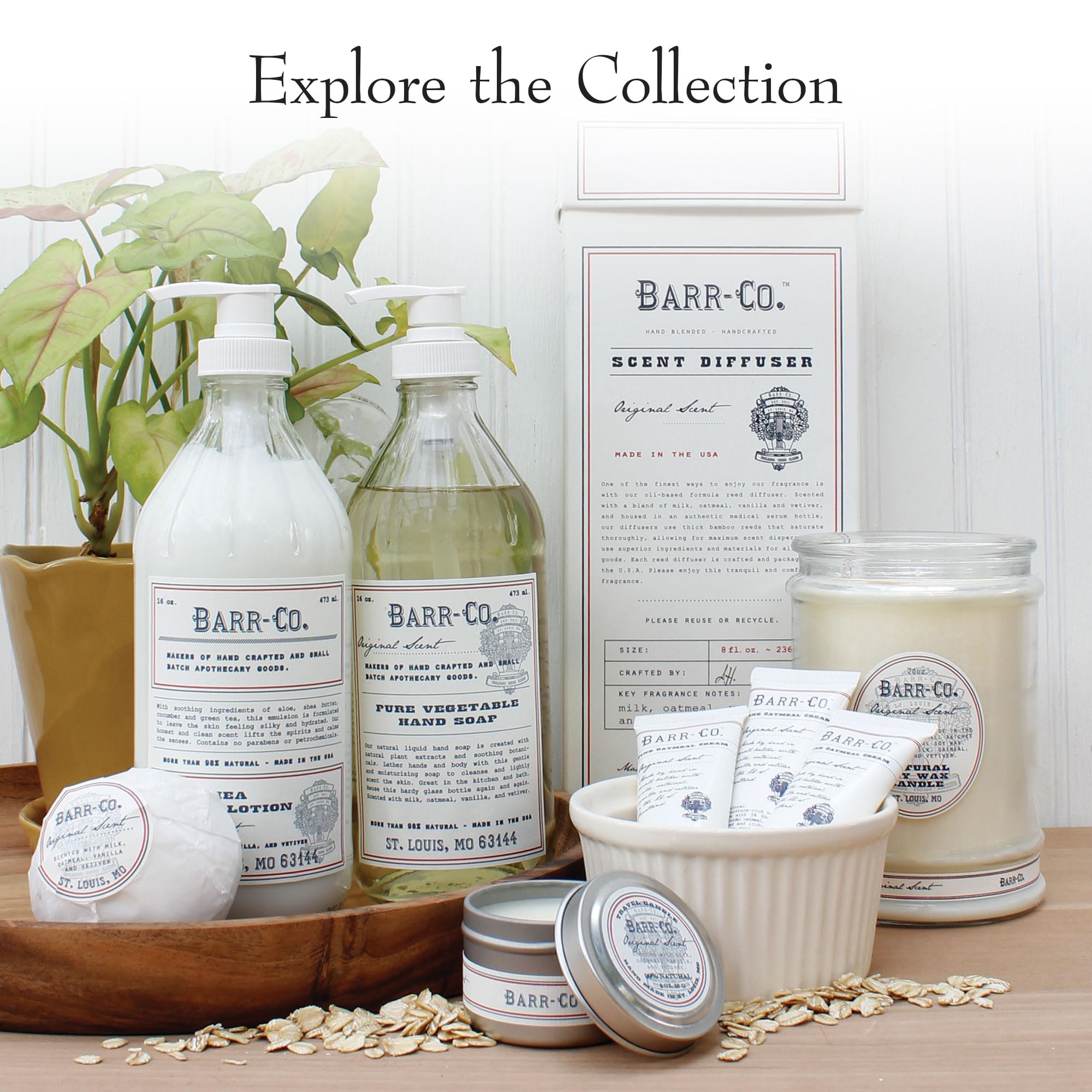 BARR-CO bottle held in hand demonstrating 16 fl oz scale and generous size benefit