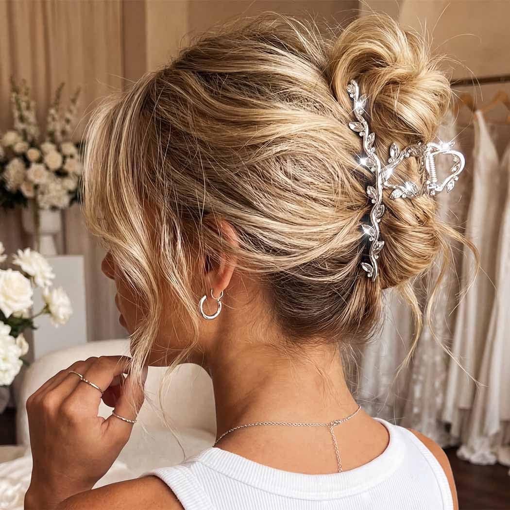BARTOSI clips securing full updo, decorative accent for events