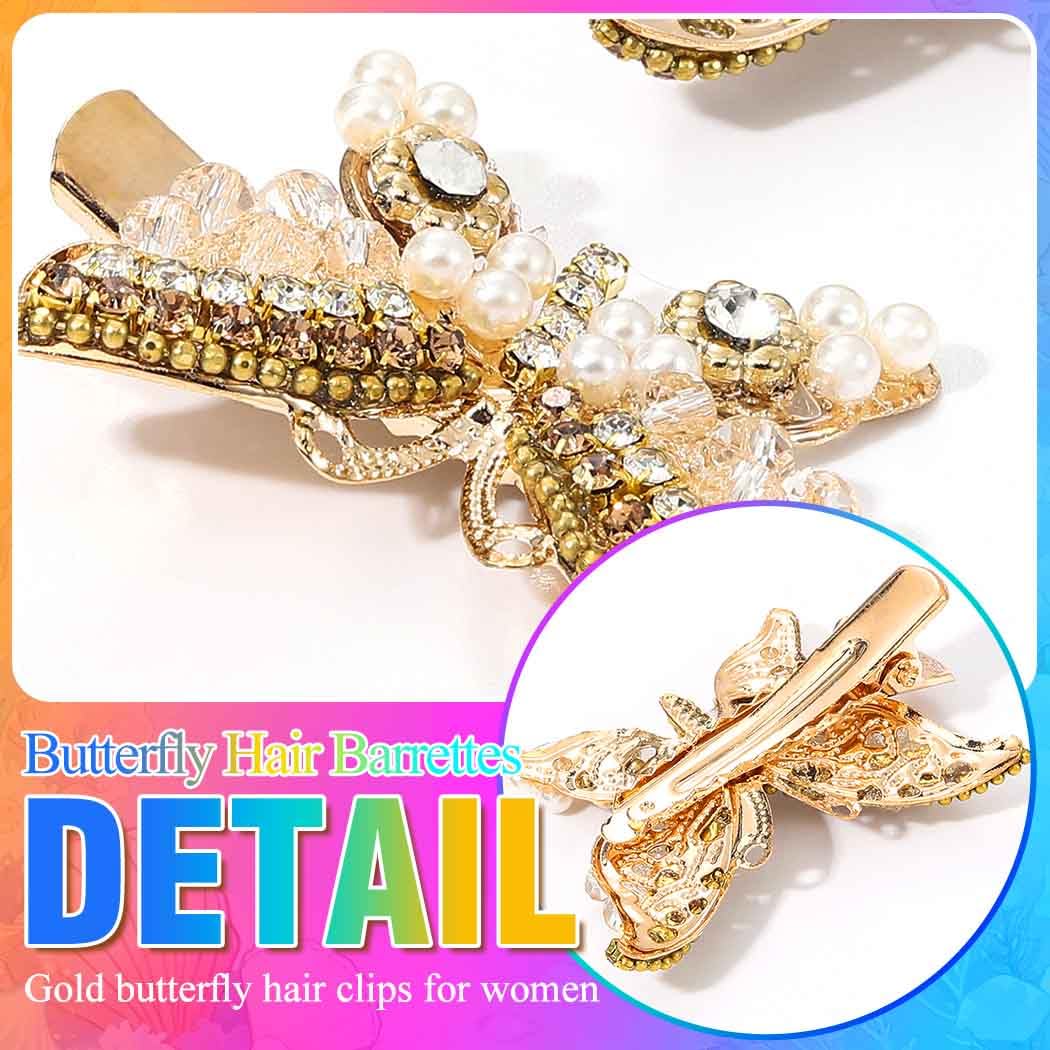 BARTOSI clip used in half-up hairstyle for a polished, decorative finish