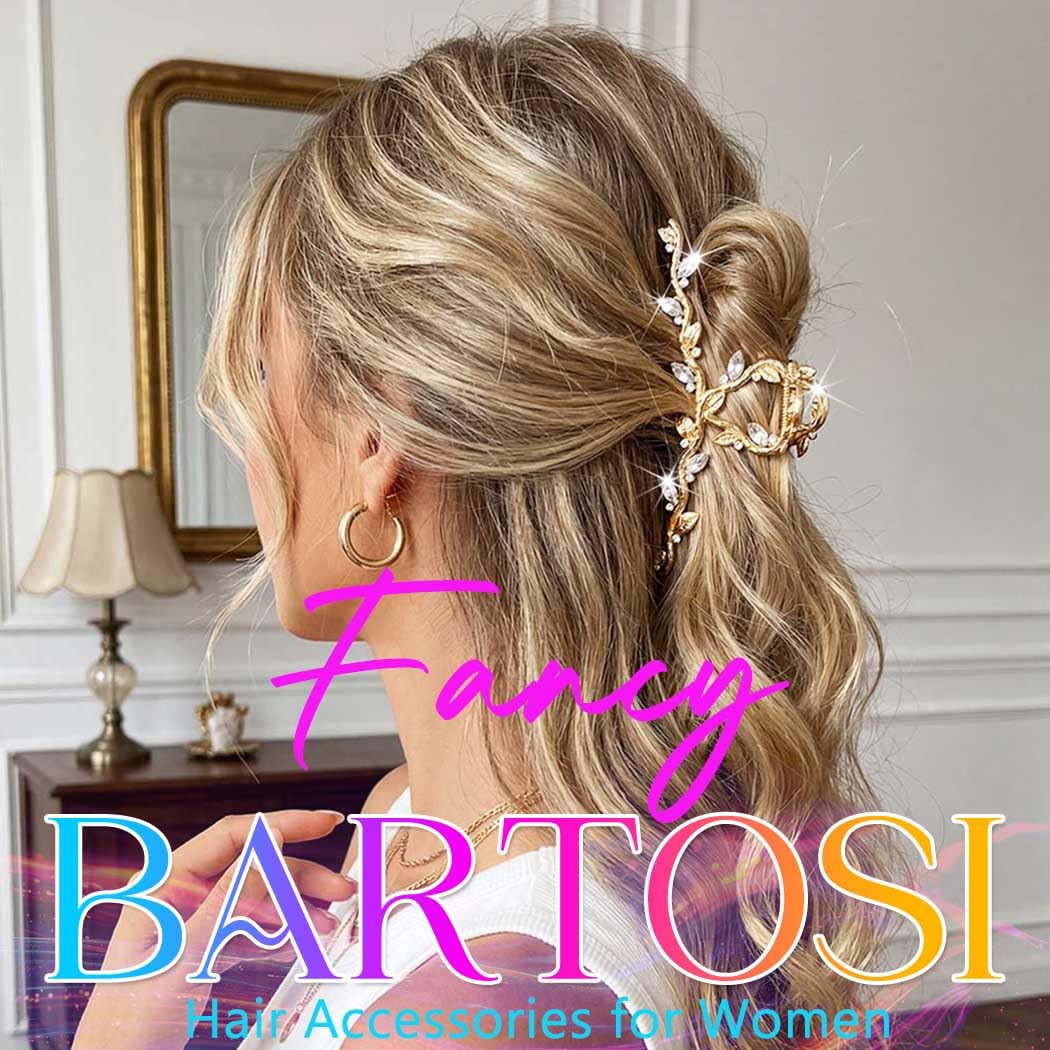 BARTOSI clips styled on tabletop, versatile accessory for outfits