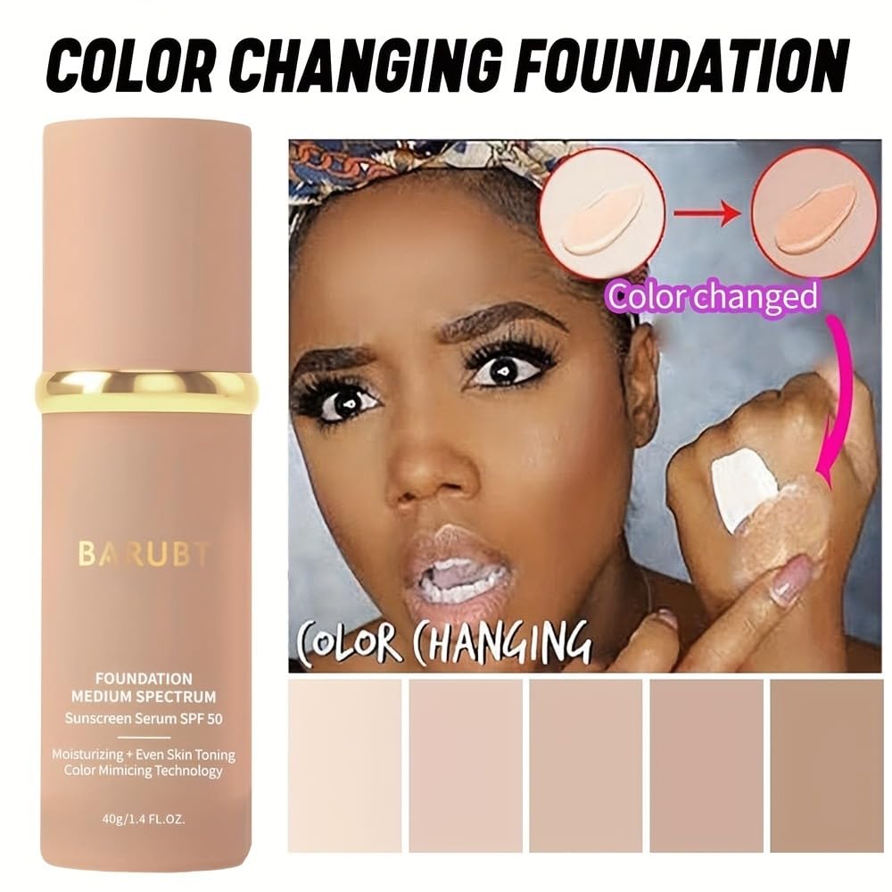 BARUBT application with sponge demonstrating seamless blending