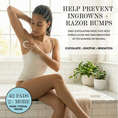 BASE LABORATORIES pad used on bikini line to help reduce ingrown hairs