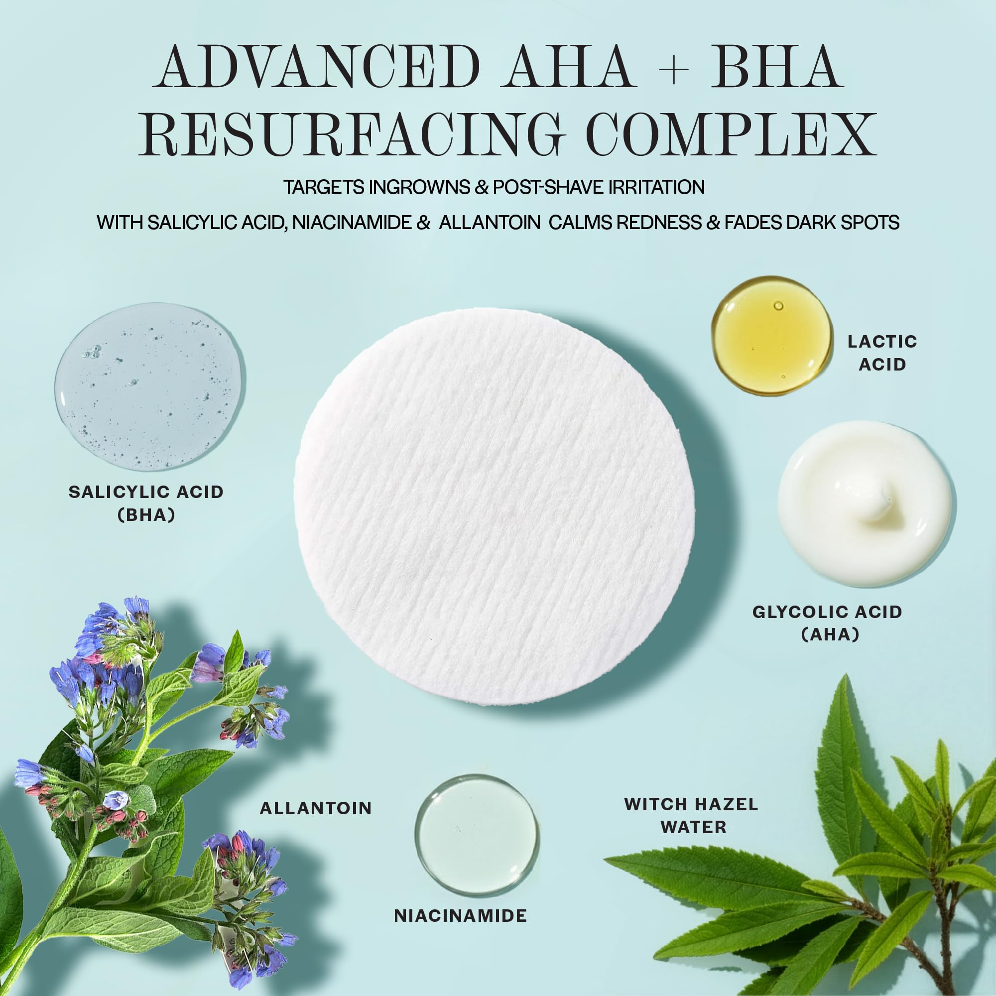 BASE LABORATORIES pad texture close-up revealing soft fibers for gentle exfoliation