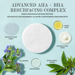 BASE LABORATORIES pad texture close-up revealing soft fibers for gentle exfoliation