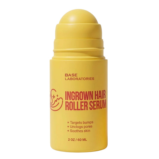 BASE LABORATORIES front packaging of roll-on serum showing compact bottle and label